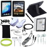 TsirTech 15-Item Accessory Bundle for New Apple iPad 3G tablet / Wifi model 16GB, 32GB, 64GB