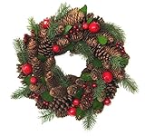クリスマスデコレーション　リース　HW-57712-000　33cm