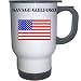 US Flag - Savage-Guilford, Maryland (MD) White Stainless Steel Mug