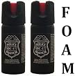 (2) TWO 3oz 3 Ounce Expanding Foam Pepper Spray Police Strength!