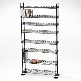 Atlantic Maxsteel 3010 275 440 CD/228 DVD/BluRay/Games 8-Tier Media Rack (Black)