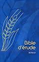 Bible d'&eacute;tude Semeur, rigide bleu avec &eacute;pi dessin&eacute;