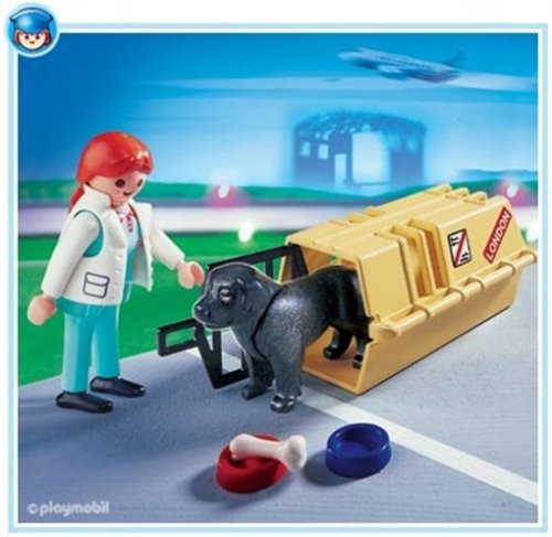 Childrens Toyshop  Toys : Playmobil - Passenger with Dog Cargo 4317