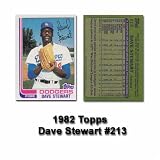 Dave Stewart 1982 Topps MLB Rookie Card