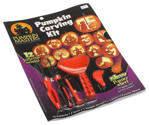 Pumpkin Masters Pumpkin Carving Kit with 12 Patterns & Tools