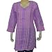 Comfortable Clothing Cotton Womens Top Kurti Chikan Embroidery Size M