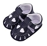 （ワボーズ） Waboats 赤ちゃん ベビー シューズ 可愛い ハート飾り 柔らかい靴底　滑り防ぐ 通気性 ファーストシューズ マジックテープ 　子供 靴　子供用歩行靴　出産お祝い ブラック 13