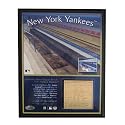 Game Used 2008 Yankee Stadium Bench Piece Plaque