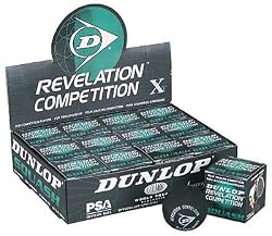Dunlop Competition - Single Yellow Dot Squash Ball