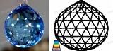 Swarovski Strass Medium Sapphire Crystal Ball With Laser Logo Etched 20mm