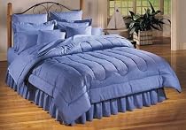 8pc True Denim Cal King Size Bed in a Bag Comforter Set