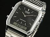AQ230A-1D Digital Analog Dual Time Metal Watch