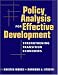 Book Policy Analysis for Effective Development: Strengthening Transition Economies