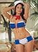 SeXy Plus Size Sailor Costume 4 Piece Set Weekend Pass Red White and Blue