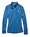 Women's Under Armour Tech  SpaceDye 1/2 Zip , Jazz Blue (481), Medium