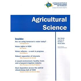 Agricultural Science : Journal of Australia Institute of Agr by 
