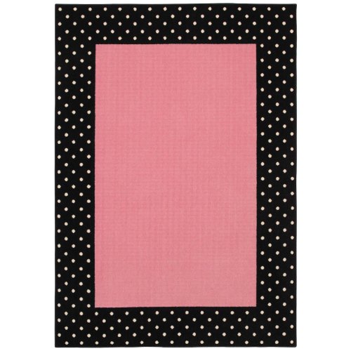 Kathy Ireland Young Attitudes 5-Foot 5-Inch by 7-Foot 9-Inch Rug in Opposites, Pink