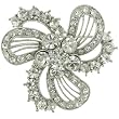 Pugster Antique Orchid Brooch