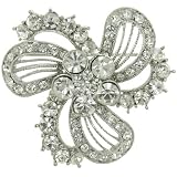 Pugster Antique Orchid Brooch