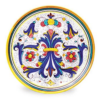 Ricco Deruta Dinner and Decorator Plate From Italy Ricco Deruta Dinner and Decorator Plate From Italy