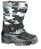 Kamik Rocket Kids Snow Boot, Black Camo child size 13