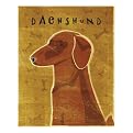 Dachshund (red) framed print - John Golden 12x15