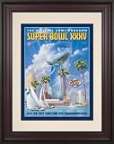 Framed 10.5 x 14 Super Bowl XXXV Program Print | Details: 2001, Ravens vs Giants