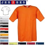 JERZEES Heavyweight Blend Pocket Tee, White, XXXX-Large