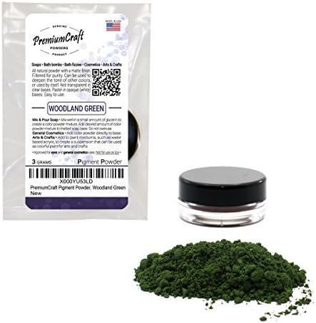 PremiumCraft Woodland Green Pigment Soap Dye Powder - Made in USA