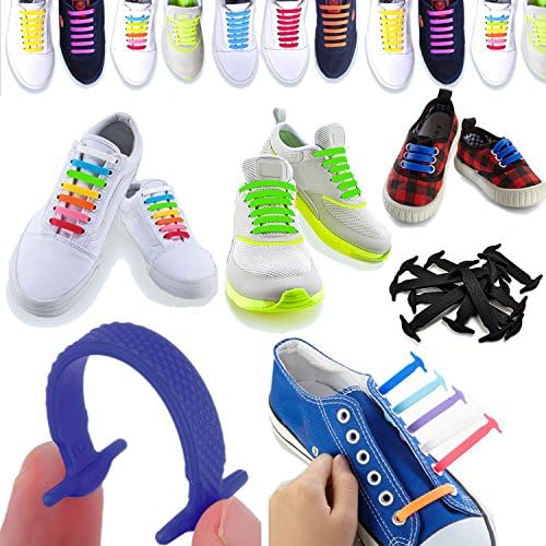 KLace No tie shoelaces (Adults, Rainbow)