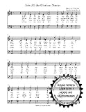 Join all glorious names SATB W/Pratice CD A Capella Choral Sheet Music.5 copies of song and 5 practice CD's included