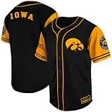NCAA Iowa Hawkeyes Youth Rally Baseball Jersey - Black (Medium)
