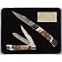 Gerber 31-000150 70th Anniversary Stag and Burl Lockback and Trapper Knife Set $21.99