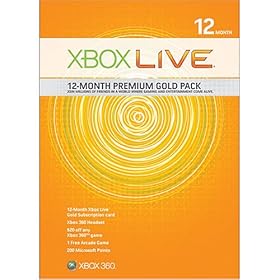 Xbox 360 Live 12 Month Gold Kit
