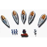 Pacer Deluxe Cab Roof Running Lights Kit (5 Lights - Amber) by Pacer Performance