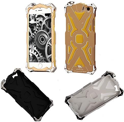 Generic Transformers Metal Frame Rubber Cell Phone Case for Iphone 6 6s（4.7）lightweight Luxury Protective Anti-scratch and Arti-impact Golden Silver Black Color (Black)