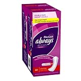 Always Extra Long Plus with Odor Lock Dri-liners, 60-Count