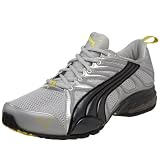 PUMA Men's Cell Volt Sneaker,Silver/Shadow/Green Sheen,10.5 M