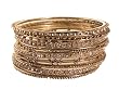 Gold Tone Crystal Bangle Bracelet Set of 11 (Eleven)