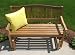Eco Friendly Charleston Outdoor Patio Garden Glider Bench - Eucalyptus