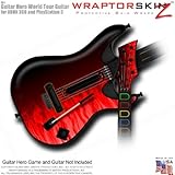 Fire Red Skin fits Band Hero, Guitar Hero 5 & World Tour Guitars for XBOX 3 ....