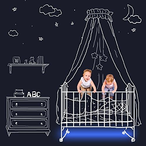 Iwonderful Baby Motion Activated Color Changing Led Bed Light Kit , Felxible 5050RGB Child Nursery Night Lamp-Multi Baby