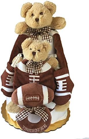 Touchdown Teddy Diaper Cake - Baby Bearington Gift