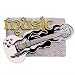 GUITAR MUSIC MAKES THE WORLD CHROME BELT BUCKLE
