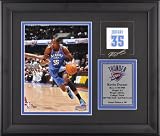 Kevin Durant Oklahoma City Thunder 6x8 Framed Photograph with Facsimile Signature and Plate - Limited Edition of 500