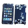 Apple iPod Touch 4th Generation Snap On Protector Hard Case "Midnight Flowers" Design