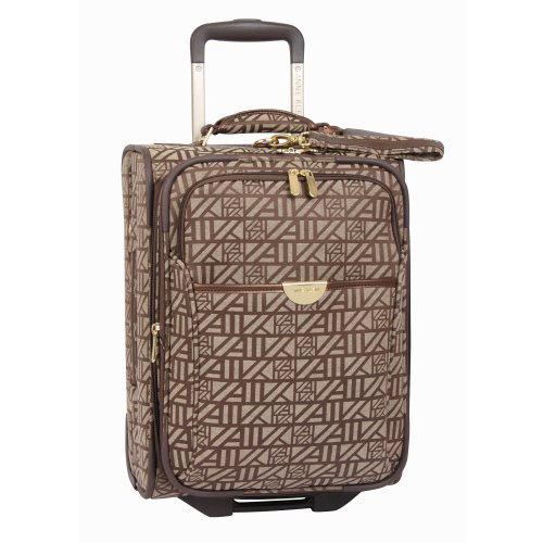 Anne Klein Luggage Cruise Control 17 Inch Pilot Case Carry On Suitcase, Brown/Tan, One Size