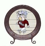 Mississippi State Bulldogs Glass Charger Plate
