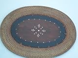 Set of 2 hand carved wooden placemats