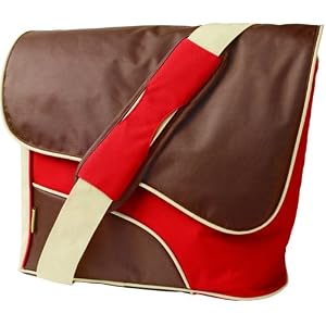Trust 15.4 inch Street Style Messenger Laptop Bag (brown/red)